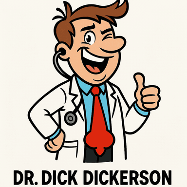 Dr. Dick winking